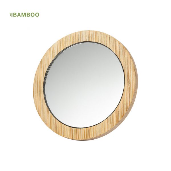 Espejo madera de bambú personalizable a laser